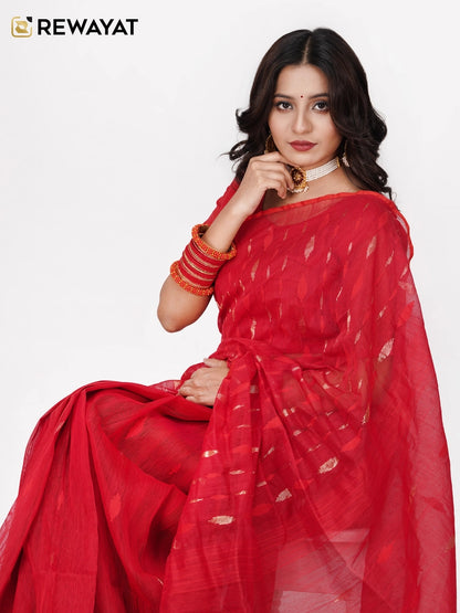 Red Jamdani