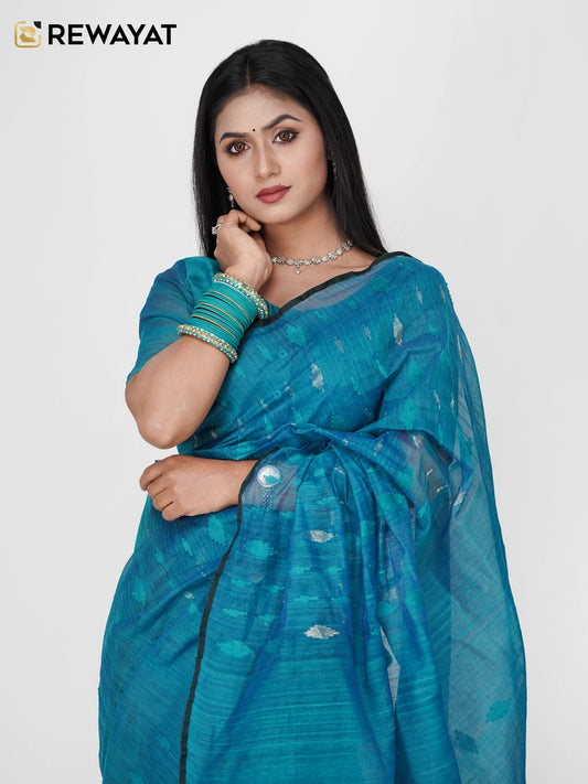 seagreen jamdani
