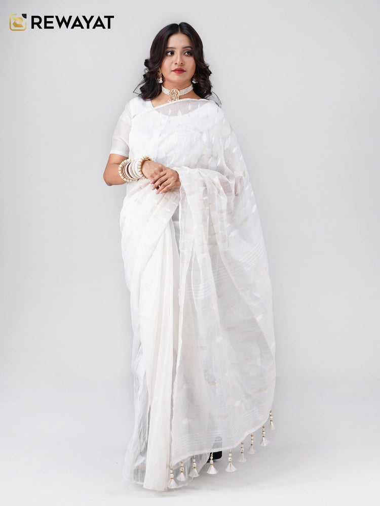 white jamdani