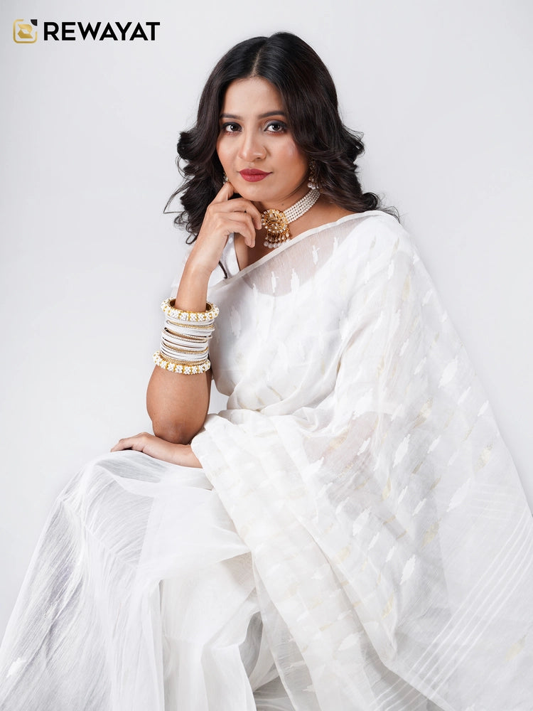 white jamdani